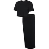 Mama;licious Black Mlkerrie Top & Skirt Jrs Set Noos