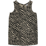 Name It Cement Black Zebra Zebra Twill Spencer Dress