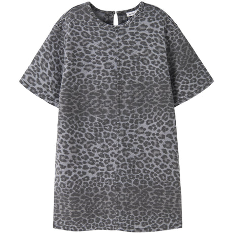 Name It Night Owl Grey Leopard Nkfleo Twill Dress 4002-Td T