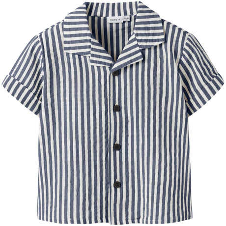 Name It Vintage Indigo Cloud Dancer Nmmfedenis Ss Shirt