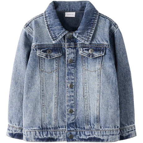 Name It Medium Blue Denim Nmmnick Ls Dnm Jacket 3148-Xs D