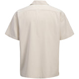 Jack & Jones Junior Moonbeam Jjglobal Waffle Resort Shirt Ss Jnr