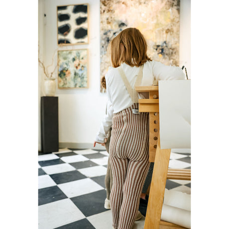 Silly Silas Granola X Cream Striped Special Footless Tights