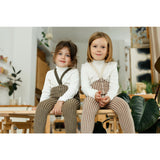 Silly Silas Granola X Cream Striped Special Footless Tights