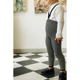Silly Silas Black X White Checked Special Footless Tights