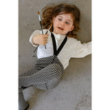 Silly Silas Black X White Checked Special Footed Tights