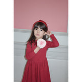 Konges Sløjd Red/Glitter Velvet Bow Hairbrace