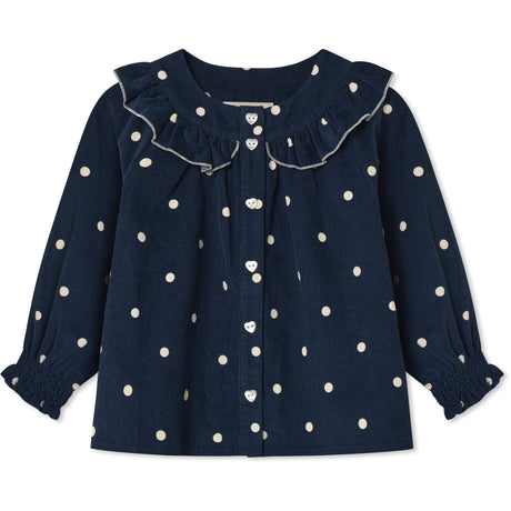 Fliink Insignia Blue AOP Dolly Dot Blouse