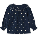 Fliink Insignia Blue AOP Dolly Dot Blouse
