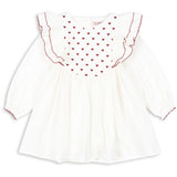 Konges Sløjd Pure White Coeur Dress Gots