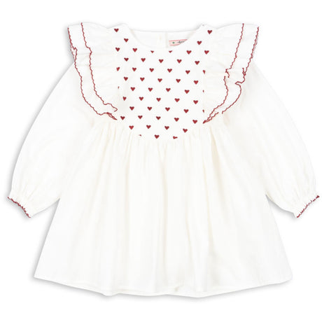 Konges Sløjd Pure White Coeur Dress Gots