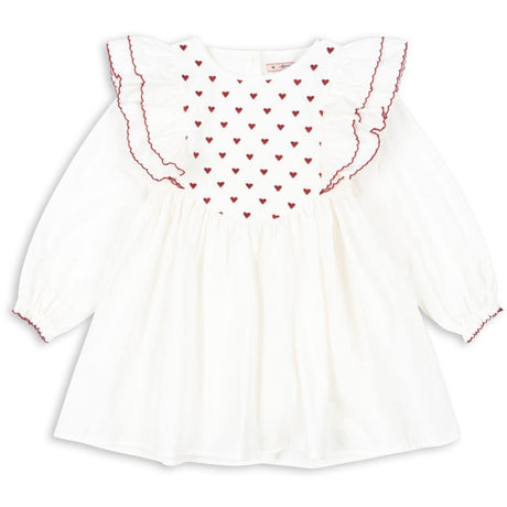 Konges Sløjd Pure White Coeur Dress Gots