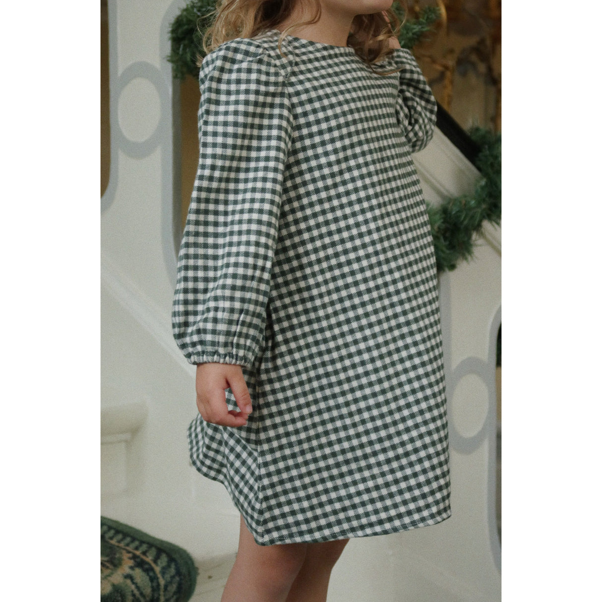 Konges Sløjd Green Check Foret Dress Gots