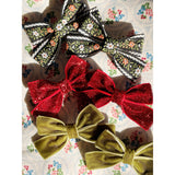 Konges Sløjd Red/Green 6 Pack Micki Bow Hair Clips
