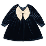 Konges Sløjd x Luksusbaby Navy Blazer Gia Bow Dress Grs