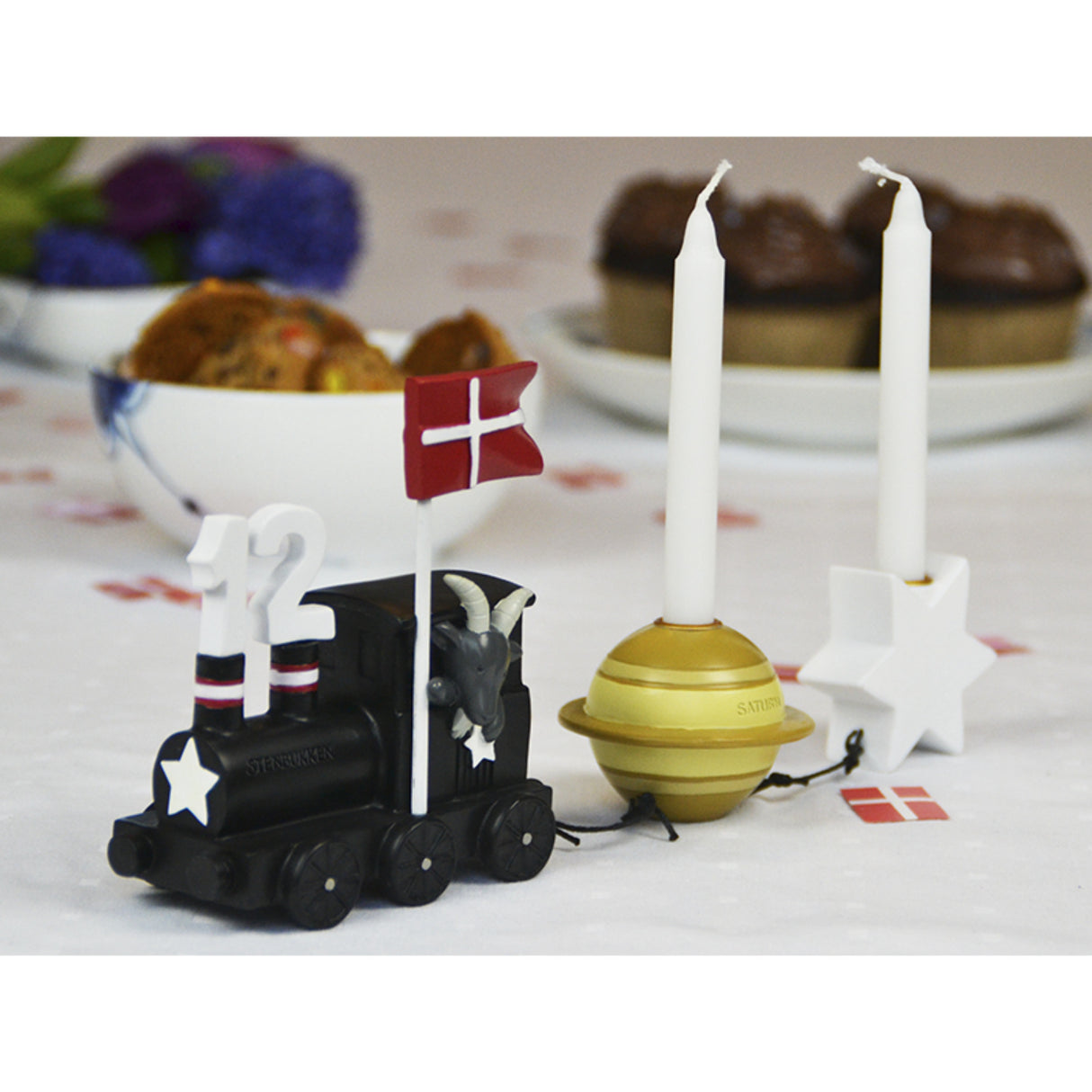 Kids by Friis Stenbukken Birthday Train M. Planet Og Stjerne