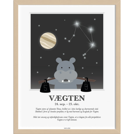 Kids by Friis A3 Poster M. Stjernetegn, Vægten