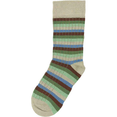 minipop® Green Bamboo Multi Stripe Socks