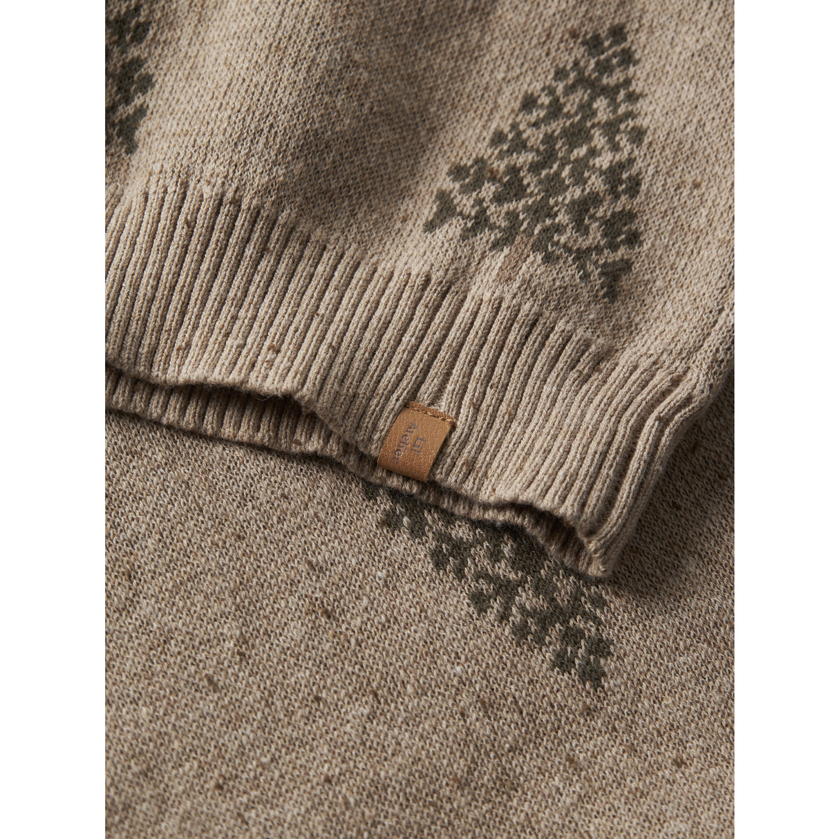 Lil'Atelier Oxford Tan Nmngalto Bob Ls Knit Lil