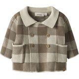 Lil'Atelier Sepia Tint Nbmrobo Ls Loose Knit Card Lil