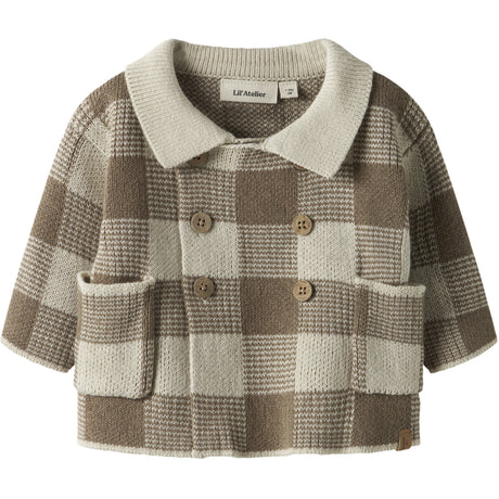 Lil'Atelier Sepia Tint Nbmrobo Ls Loose Knit Card Lil