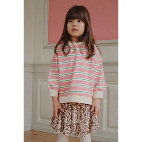 Konges Sløjd Blush Bound Stripe Spotty Ls Polo Gots