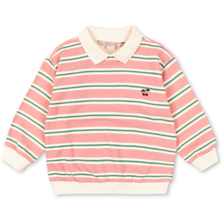Konges Sløjd Blush Bound Stripe Spotty Ls Polo Gots