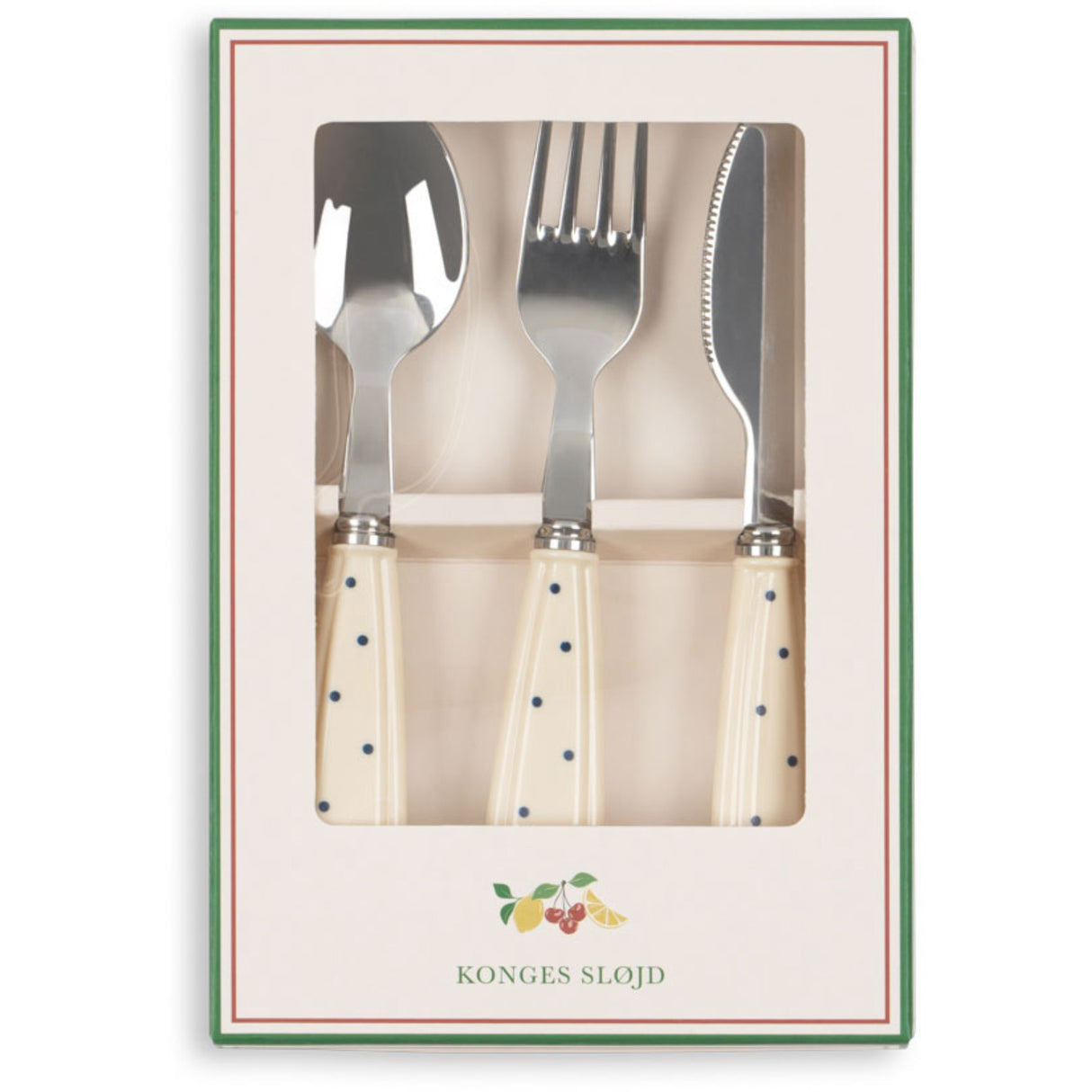 Konges Sløjd Navy Dot Cutlery Set