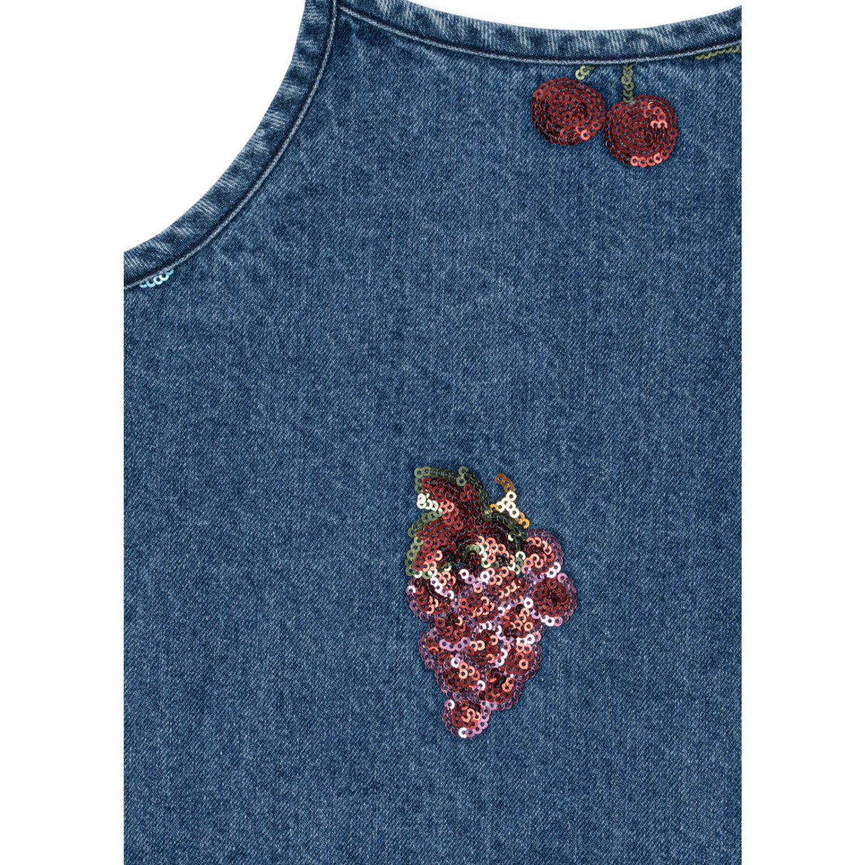 Konges Sløjd Vitamins Magot Sequin Strap Dress Denim Gots