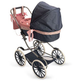 Así Martina Kollektion - Luksus Barnevogn, Lift Og Pram I Ét, Til Dukker 36–46 Cm