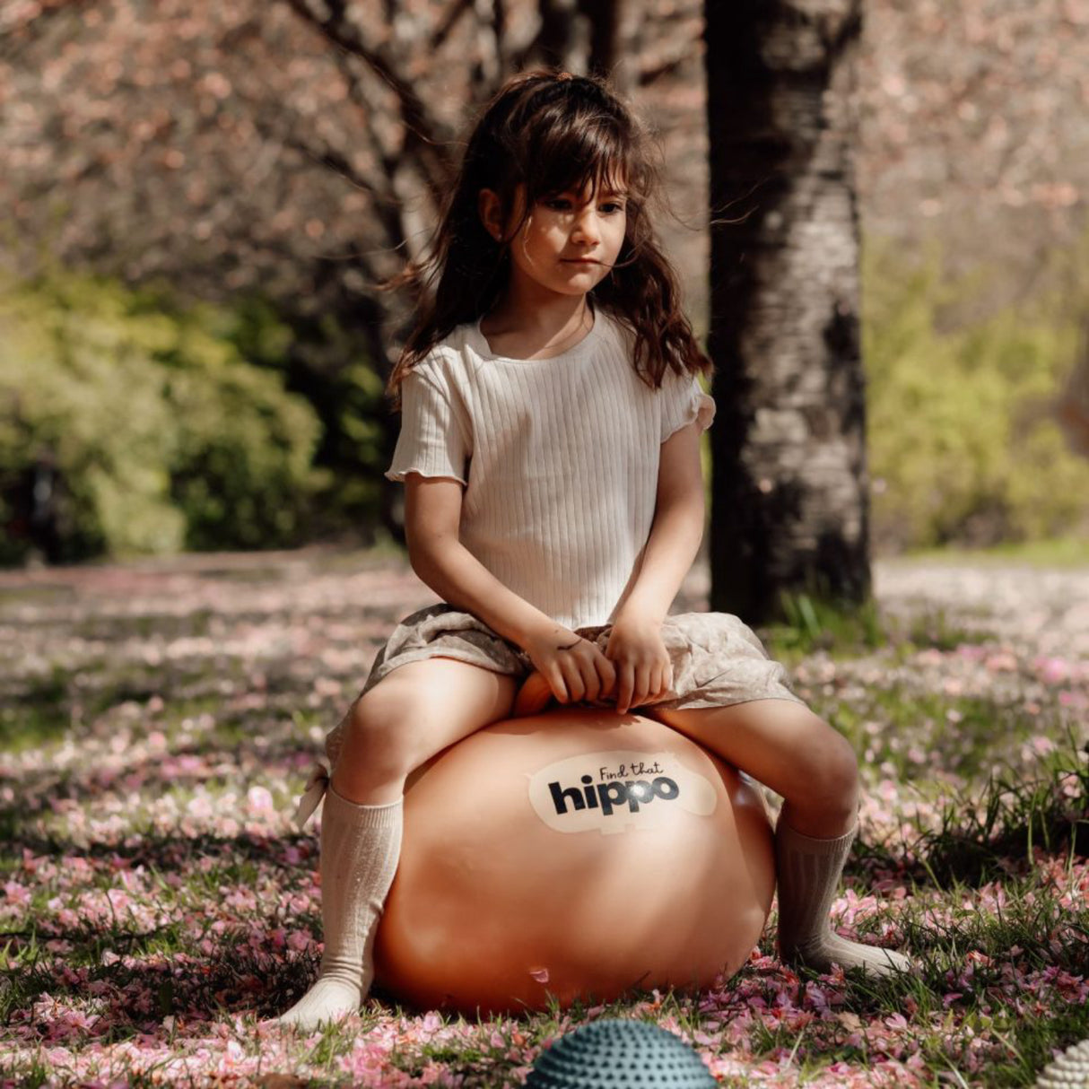 Find that Hippo Hoppebold - Color Persisk Orange, Str. 45 Cm