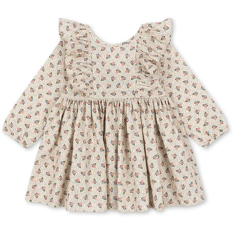 Konges Sløjd Verona Blues Cianna Ls Bow Dress Gots