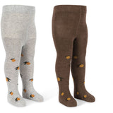 Konges Sløjd Lemon 2 Pack Jaquard Tights Lemon