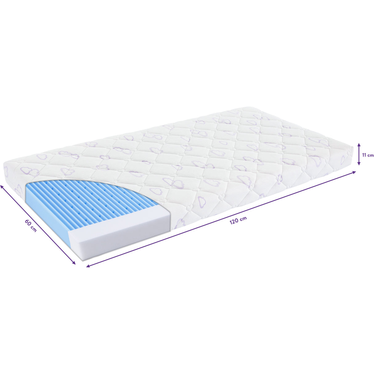 Träumeland White Mattress Air Flow Comfort