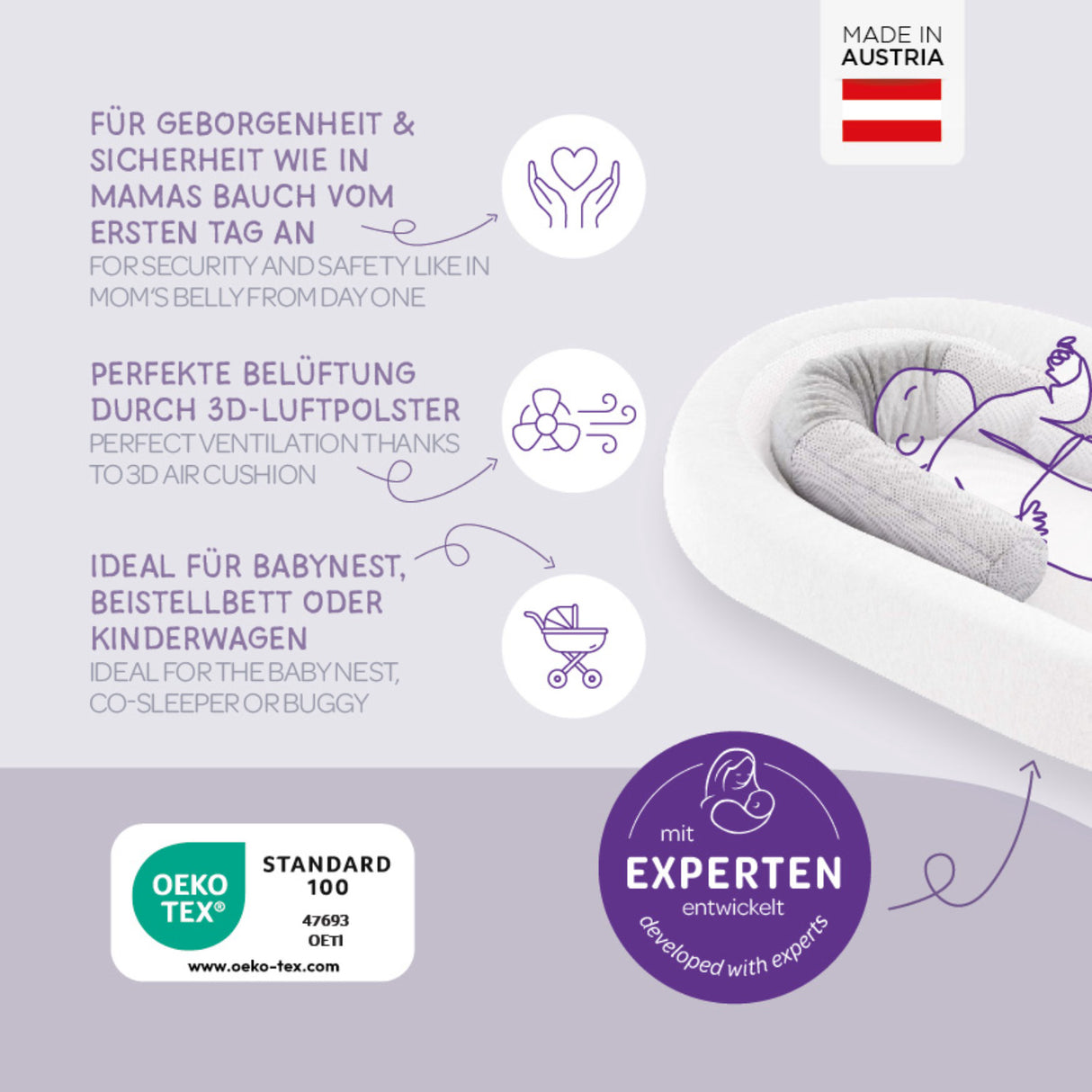 Träumeland Blue Nest Reducer Air Blue Melange