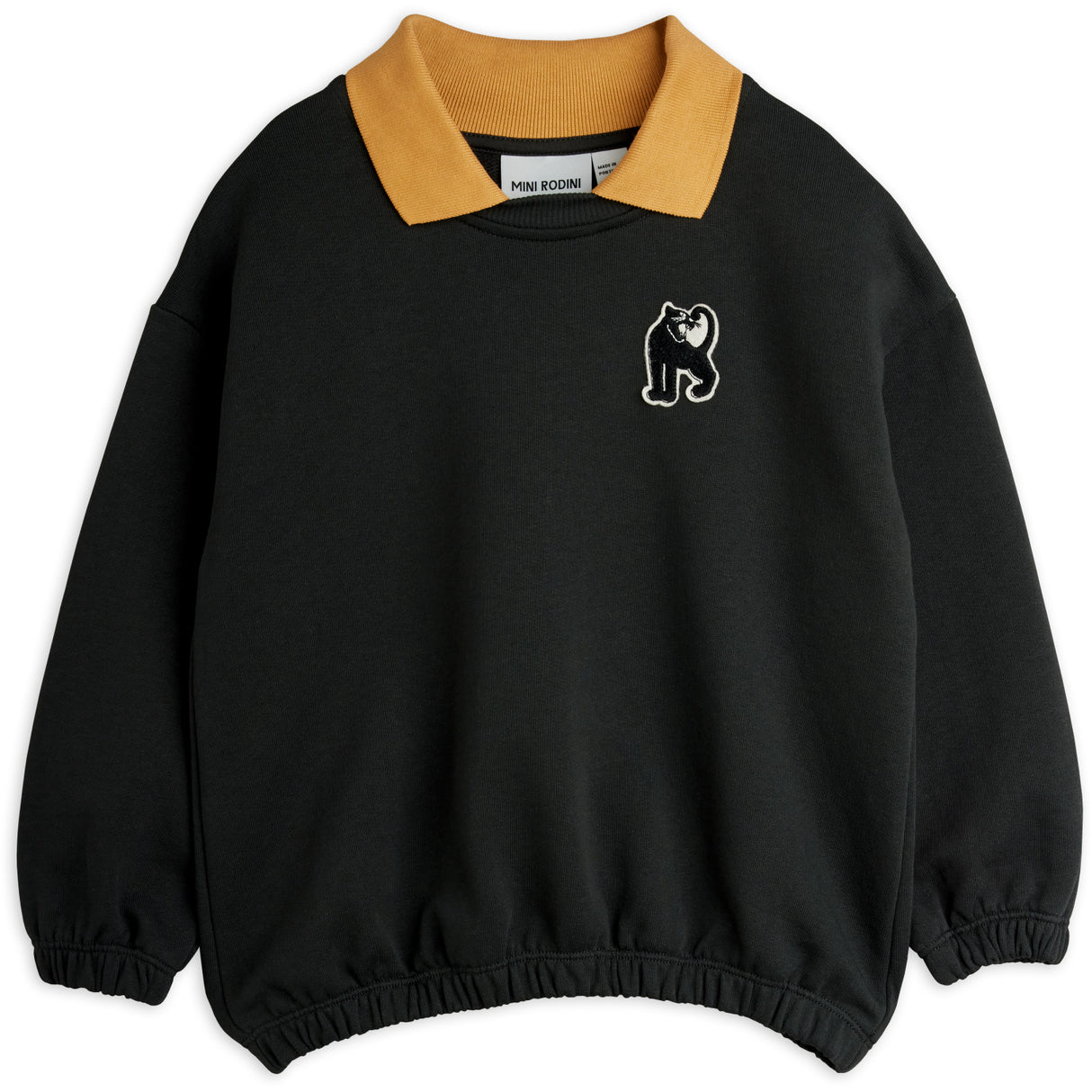 Mini Rodini Black Panther Patch Collar Sweatshirt