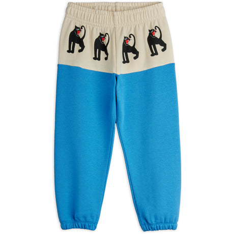 Mini Rodini Blue Panther Panel Sweatpants