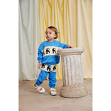 Mini Rodini Blue Panther Panel Sweatshirt