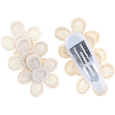 Bow's by Stær Off-White Dahlia Hair Clip (2 Pack)