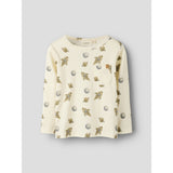 Lil'Atelier Turtledove Space Nmmlayo Geo Ls Slim Top Lil