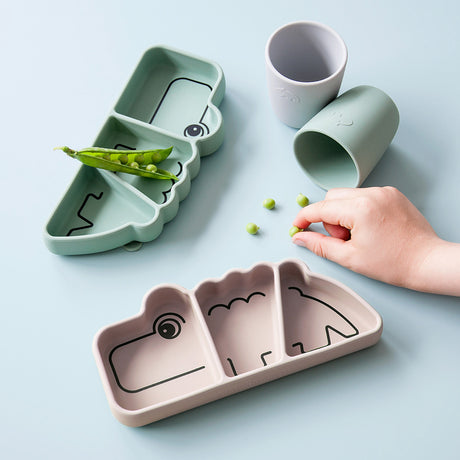 DonebyDeer Powder Stick & Stay Snack Plate Croco