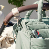 DonebyDeer Green Quilted Changing Bag