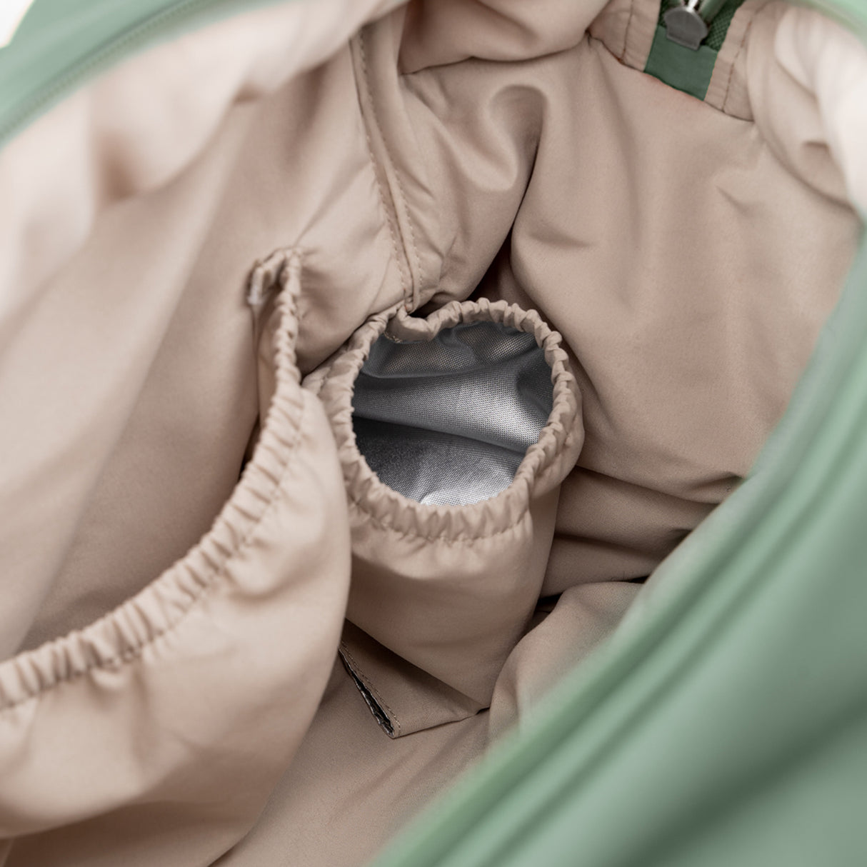 DonebyDeer Green Quilted Changing Bag