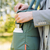 DonebyDeer Green Quilted Changing Tote Bag