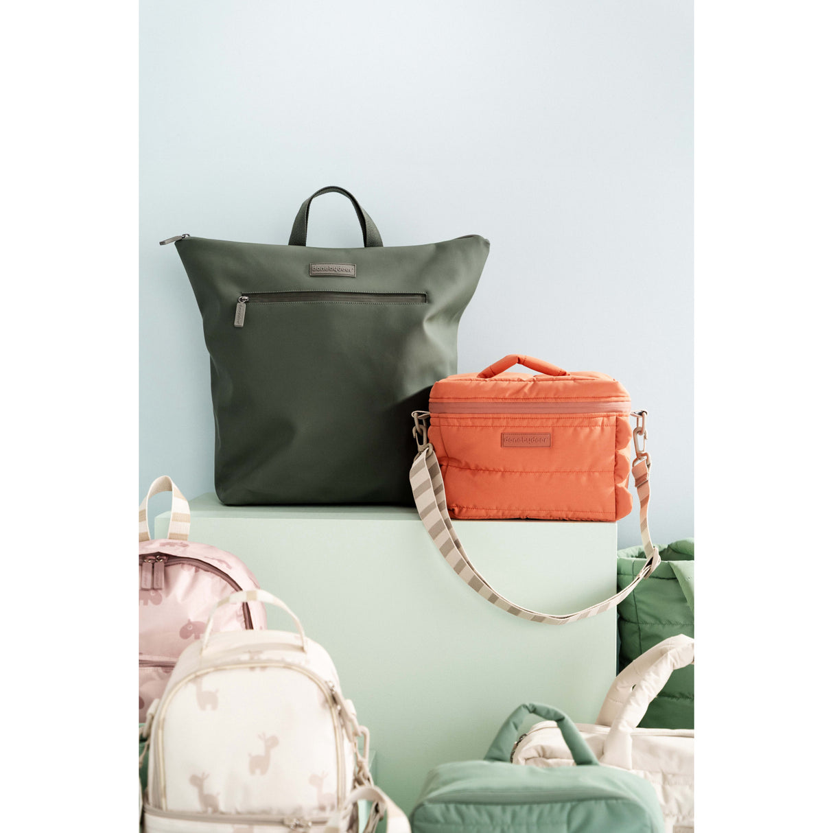 DonebyDeer Green Changing Backpack