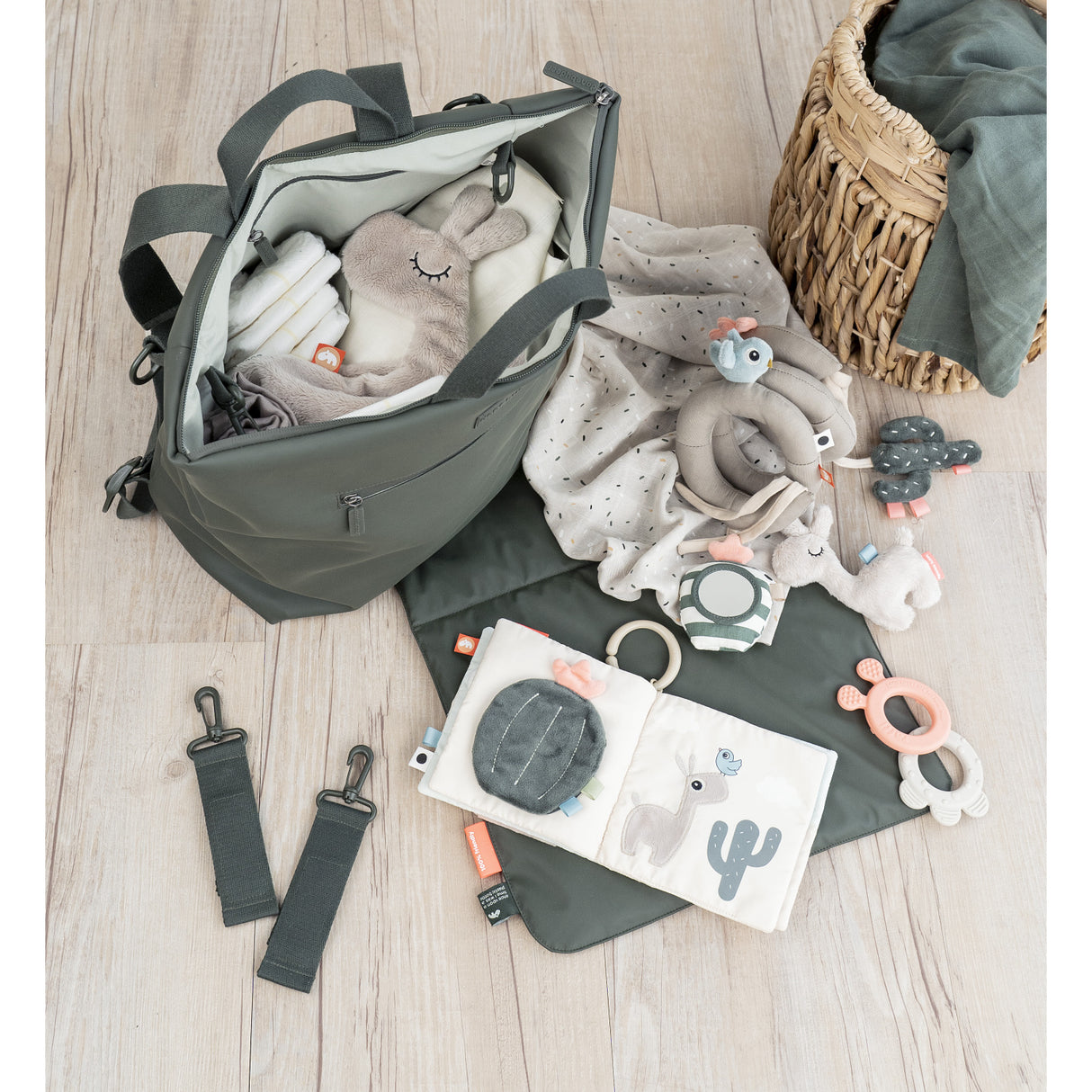 DonebyDeer Green Changing Backpack