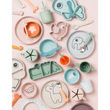 DonebyDeer Blue Silicone First Dinner Set