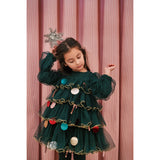 MarMar Ballerina Glitter Dark Leaf December Dress