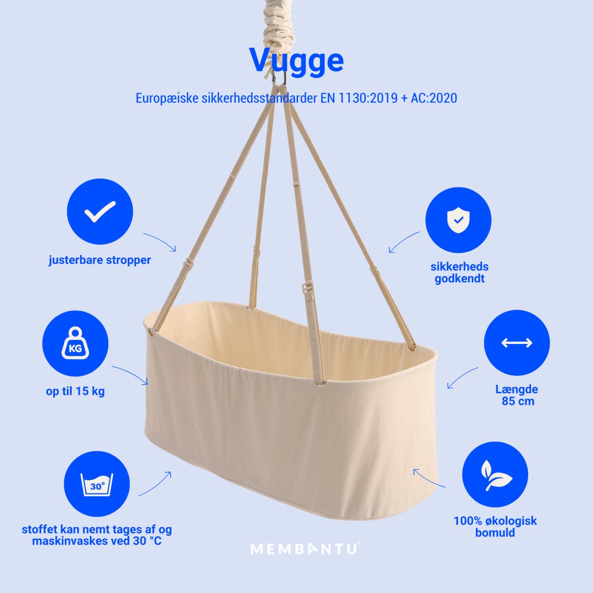 MEMBANTU Nature Baby Cradle