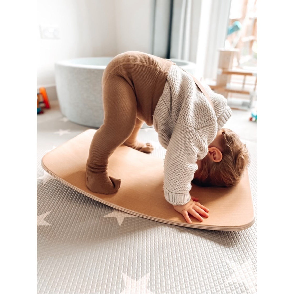 Curve Lab Tiffanys Blue Little Arc Small Balance Board Felt
